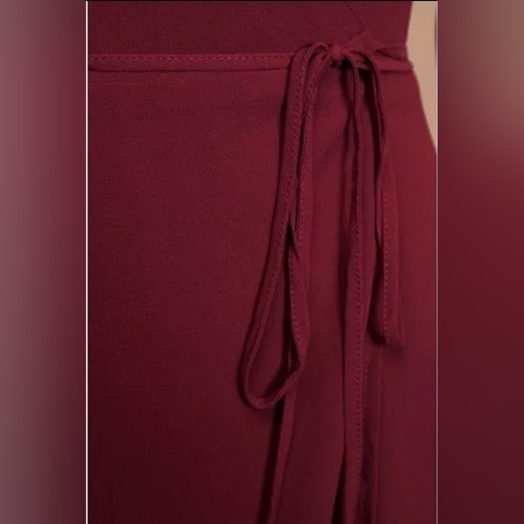 Lulu’s Here’s To Us Maxi Dress medium Wrap Special Ocassion Bridal Party Evening - Picture 5 of 15